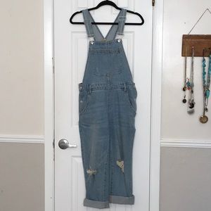 Denim overalls